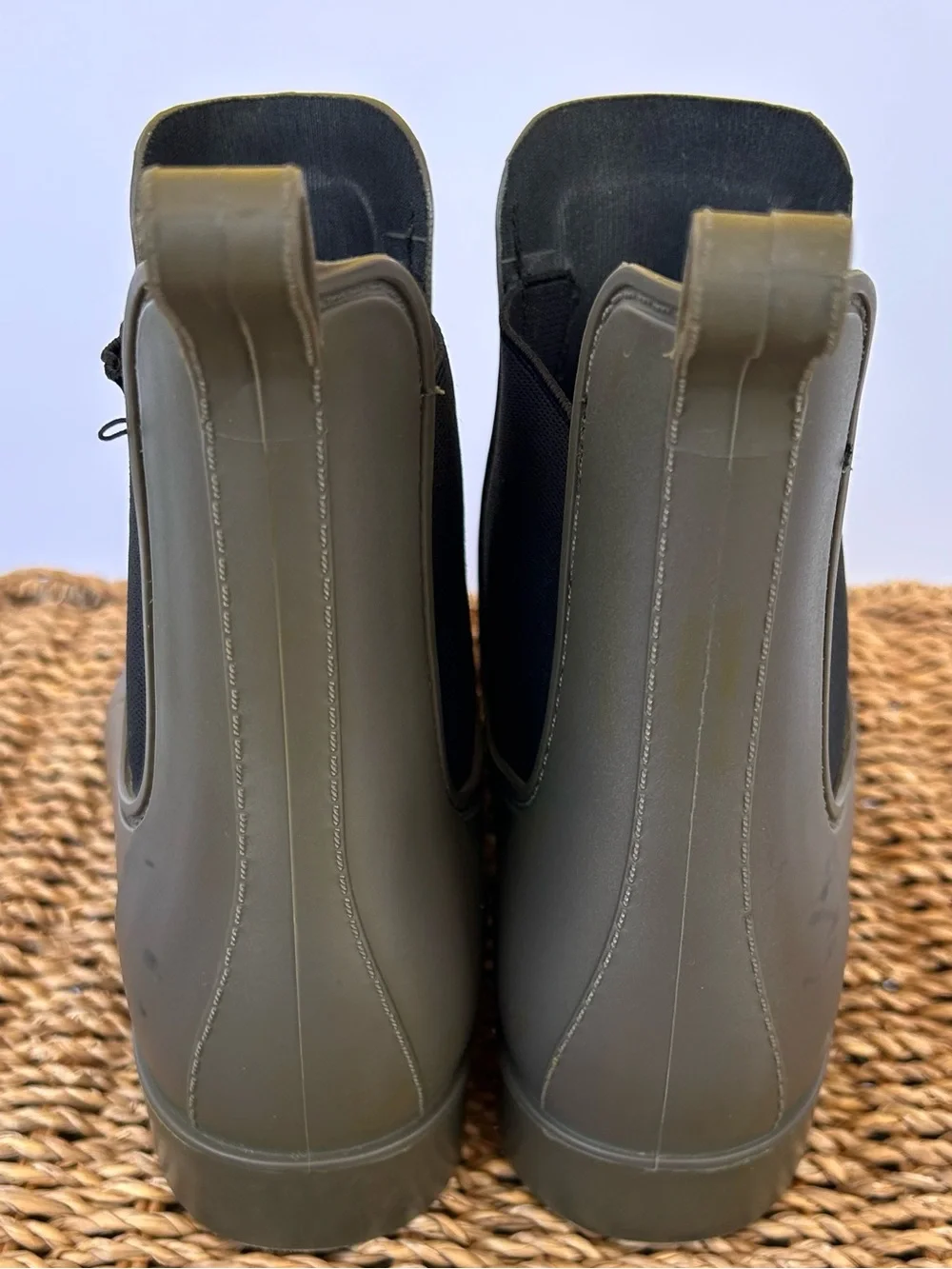 Storm by Cougar Women’s Celeste Waterproof Chelsea Rain Boots Olive Size 8
